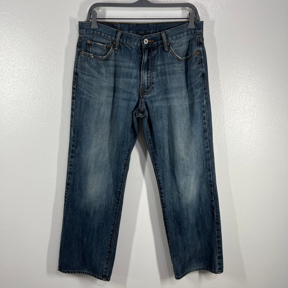 Vit. 90s Lucky Brand Jeans 32x32 100% Cotton Denim Straight Leg Gene Montesano